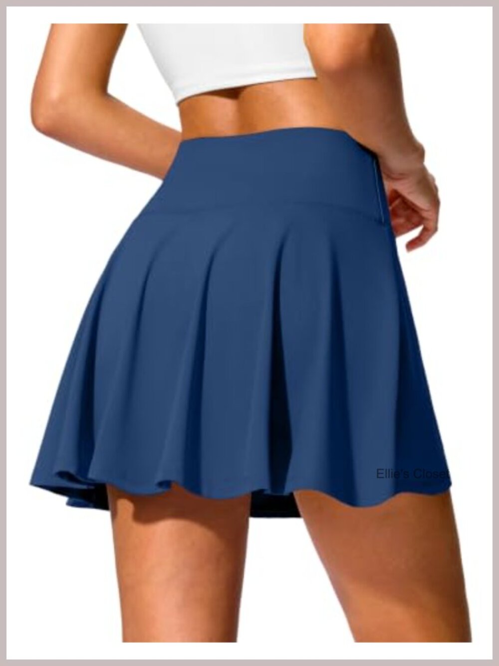 Tennis Skirt Golf Skort with Pockets Tummy Control Pleated High Waist